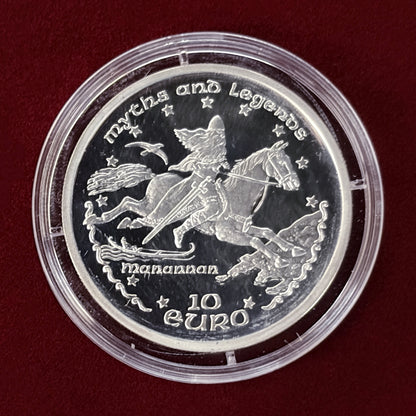 【マン島】神話と伝説 10ユーロ 銀貨 プルーフ 1998［B-0000525］