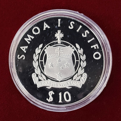 Western Samoa International Year of Disabled Persons Commemorative $10 Silver Proof Coin 1981 [B-0000544]