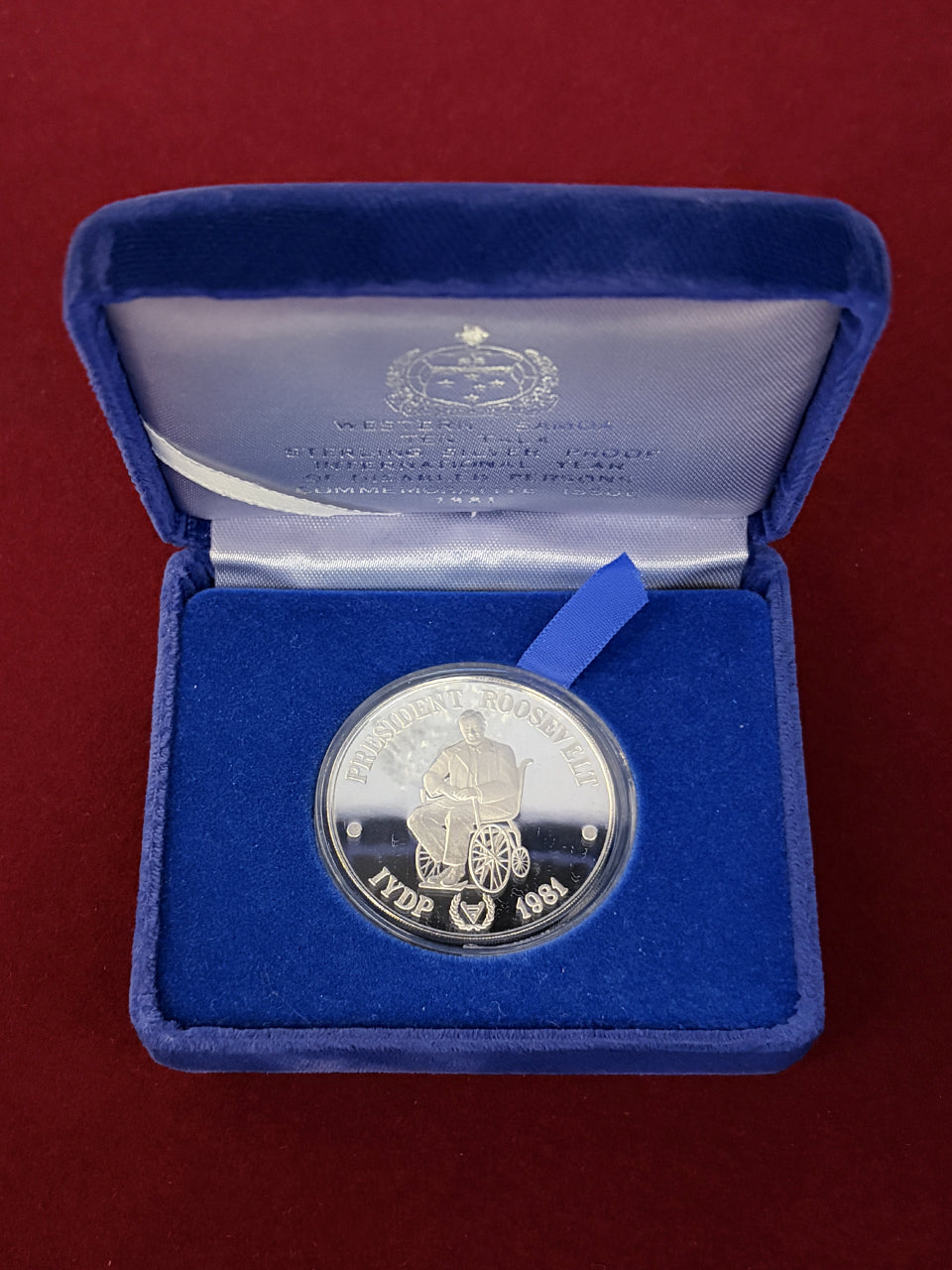 Western Samoa International Year of Disabled Persons Commemorative $10 Silver Proof Coin 1981 [B-0000544]