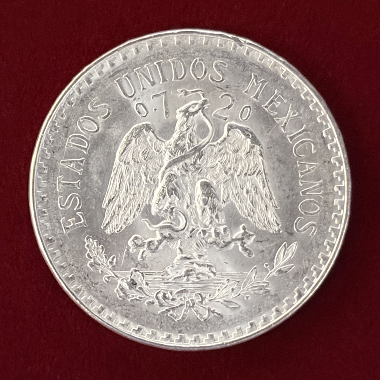 【メキシコ】1ペソ 銀貨 1945［B-0000545］