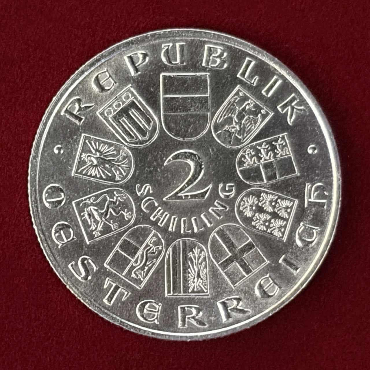 [Austria] Ignaz Seipel Memorial 2 Schilling Silver Coin 1933 [B-0000554]