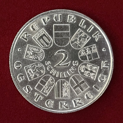 [Austria] Ignaz Seipel Memorial 2 Schilling Silver Coin 1933 [B-0000554]