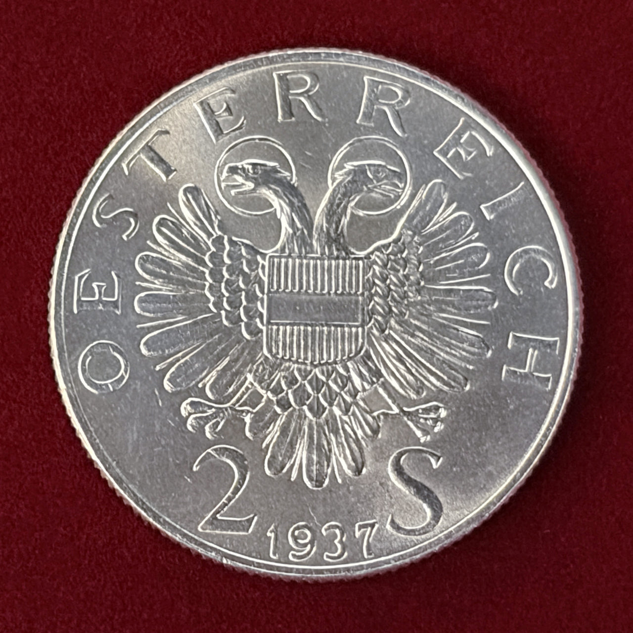 1957年オーストリア マリアゼル 25シリング銀貨 　酸化していますが傷はなし 1957年オーストリア マリアゼル 25シリング銀貨 酸化していますが傷はなし