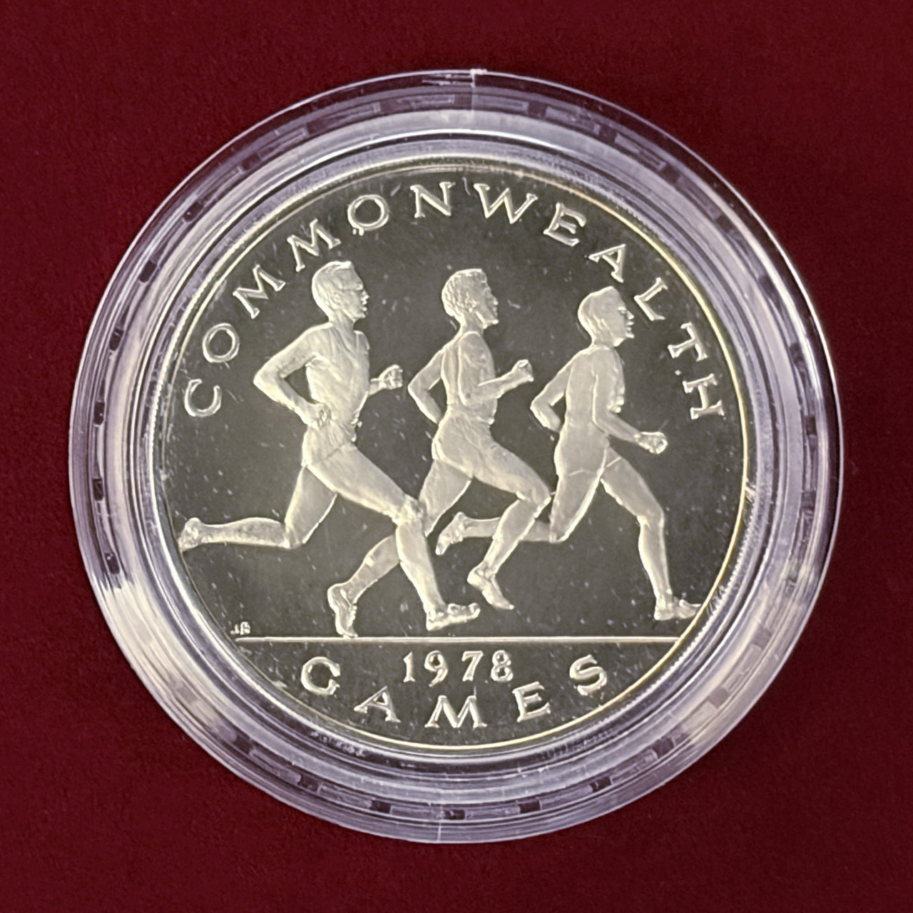 【西サモア】1978年コモンウェルスゲームズ エドモントン大会記念 1タラ 銀貨 プルーフ 1978［B-0000556］
