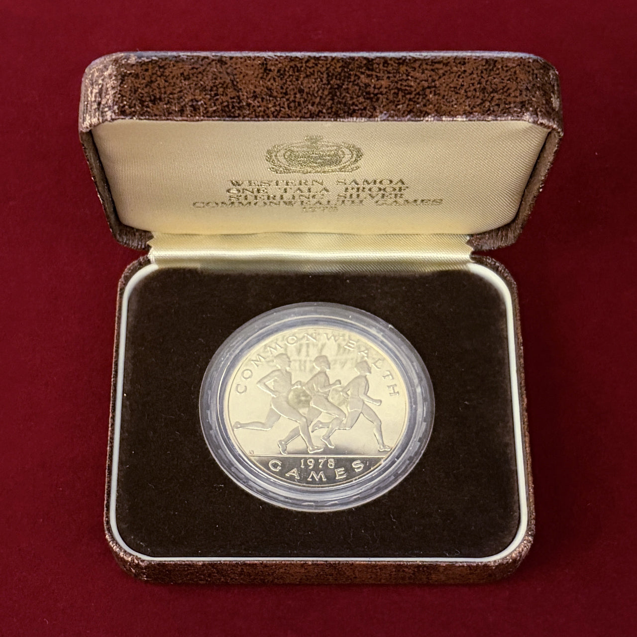 【西サモア】1978年コモンウェルスゲームズ エドモントン大会記念 1タラ 銀貨 プルーフ 1978［B-0000556］
