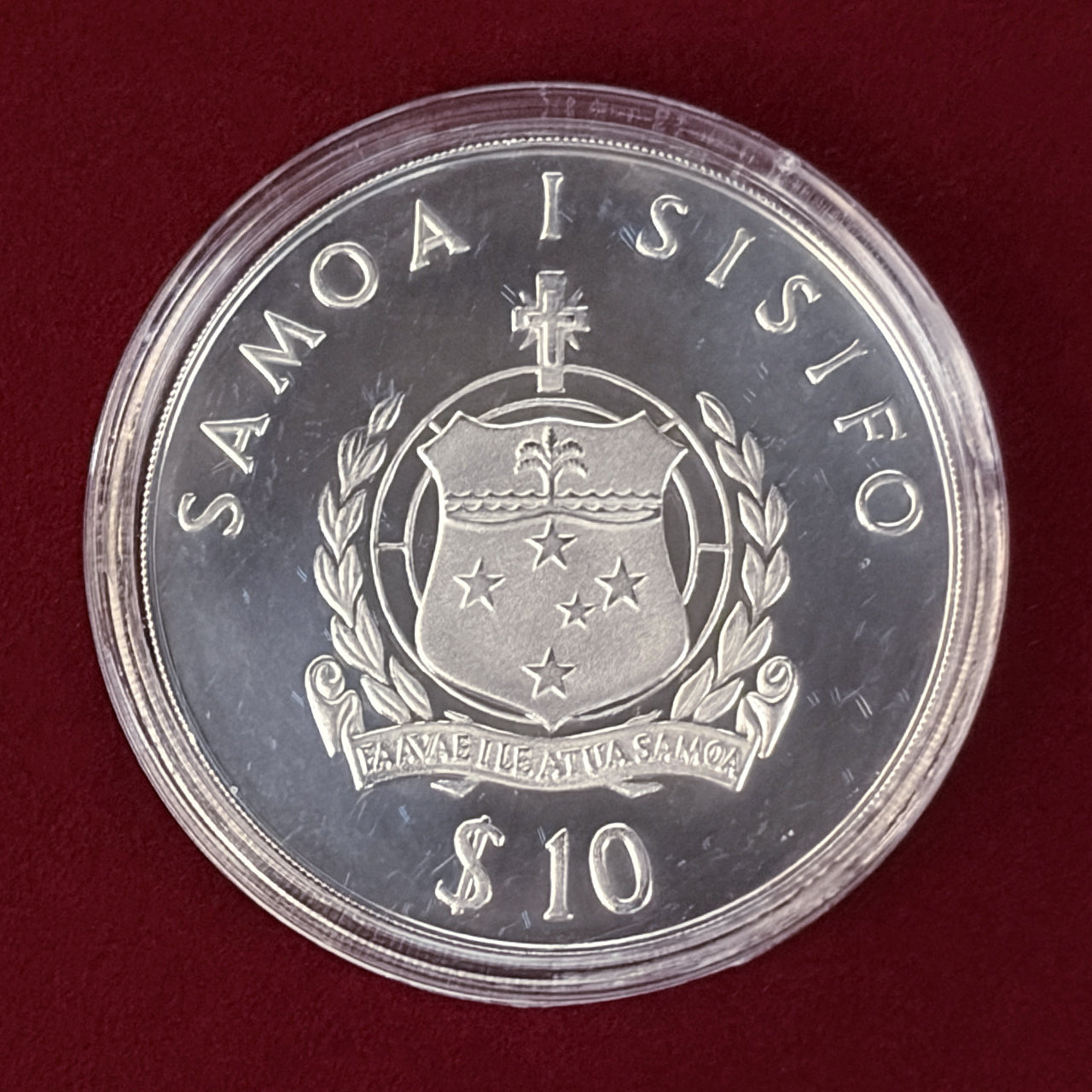 【西サモア】チャールズ英国皇太子ご成婚記念 10タラ 銀貨 プルーフ 1981［B-0000558］