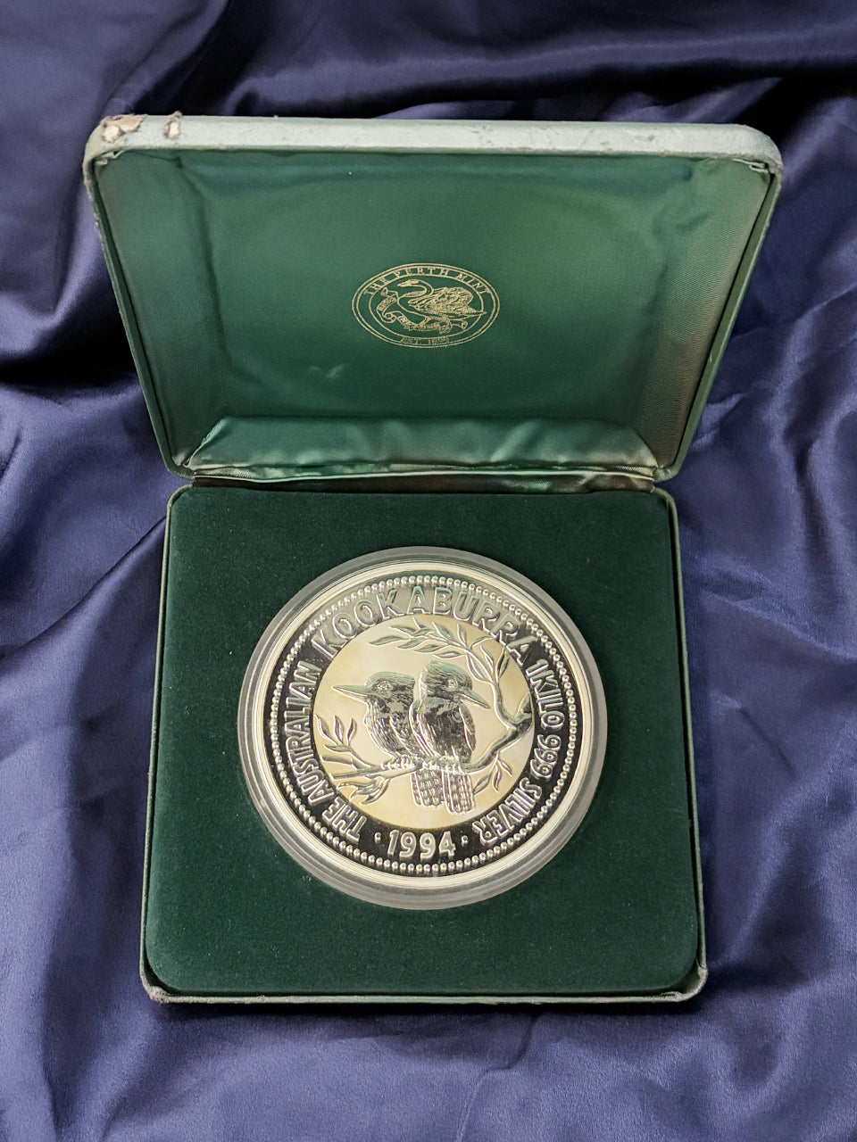 【オーストラリア】ワライカワセミ 30ドル 1kg銀貨 1994［B-0000566］