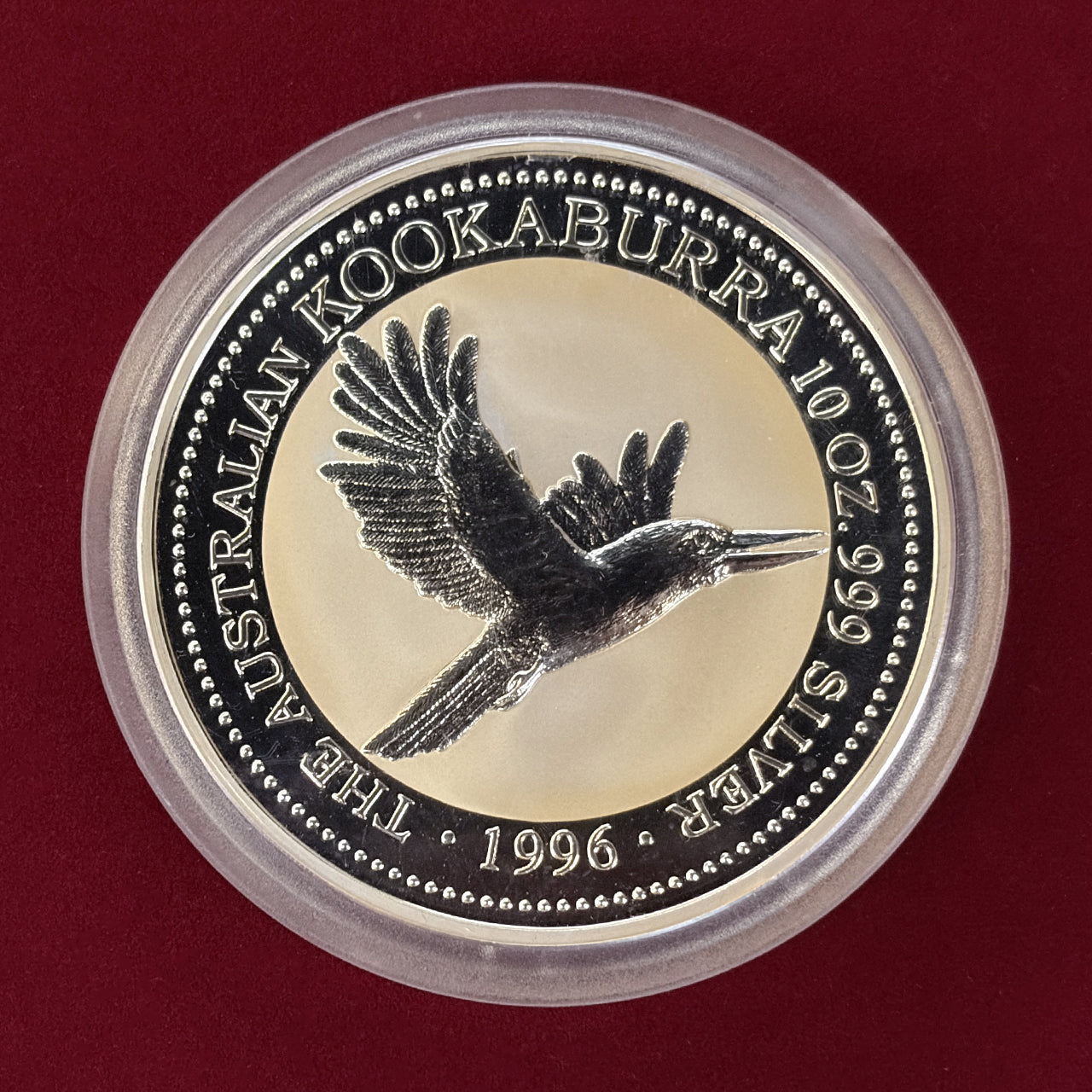 【オーストラリア】ワライカワセミ 10ドル 10オンス銀貨 1996［B-0000572］