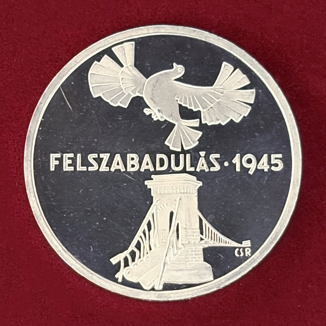 【ハンガリー】解放30周年記念 200フォリント 銀貨 プルーフ 1975［B-0000587］
