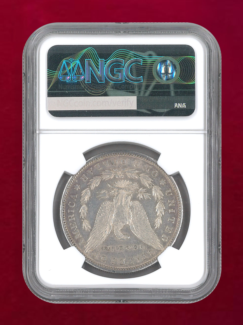 【アメリカ】1ドル 銀貨 モルガンダラー 1881S NGC AU DETAILS CLEANED［B-0000593］