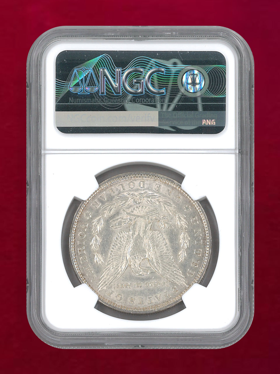 アメリカ】1ドル 銀貨 モルガンダラー 1900 NGC AU DETAILS CLEANED［B