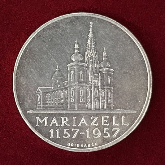 【オーストリア】マリアツェル大聖堂800周年 25シリング 銀貨 プルーフ 1957［B-0000600］