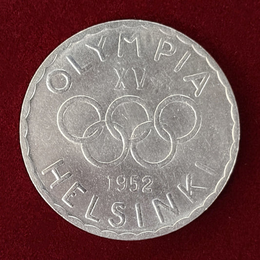【フィンランド】1952年ヘルシンキ夏季オリンピック記念 500マルカ 銀貨 1952［B-0000617］