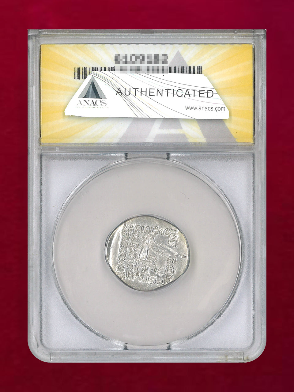 【パルティア】ミトリダテス2世 ドラクマ 銀貨 BC123-88 ANCAS AU53［B-0000625］