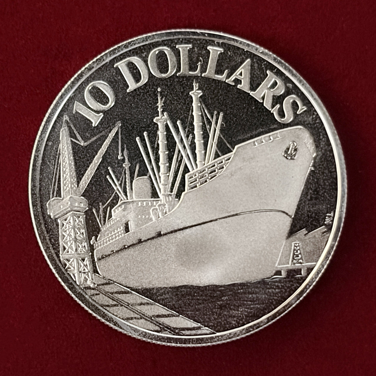 【シンガポール】独立10周年記念 10ドル 銀貨 1975［B-0000632］