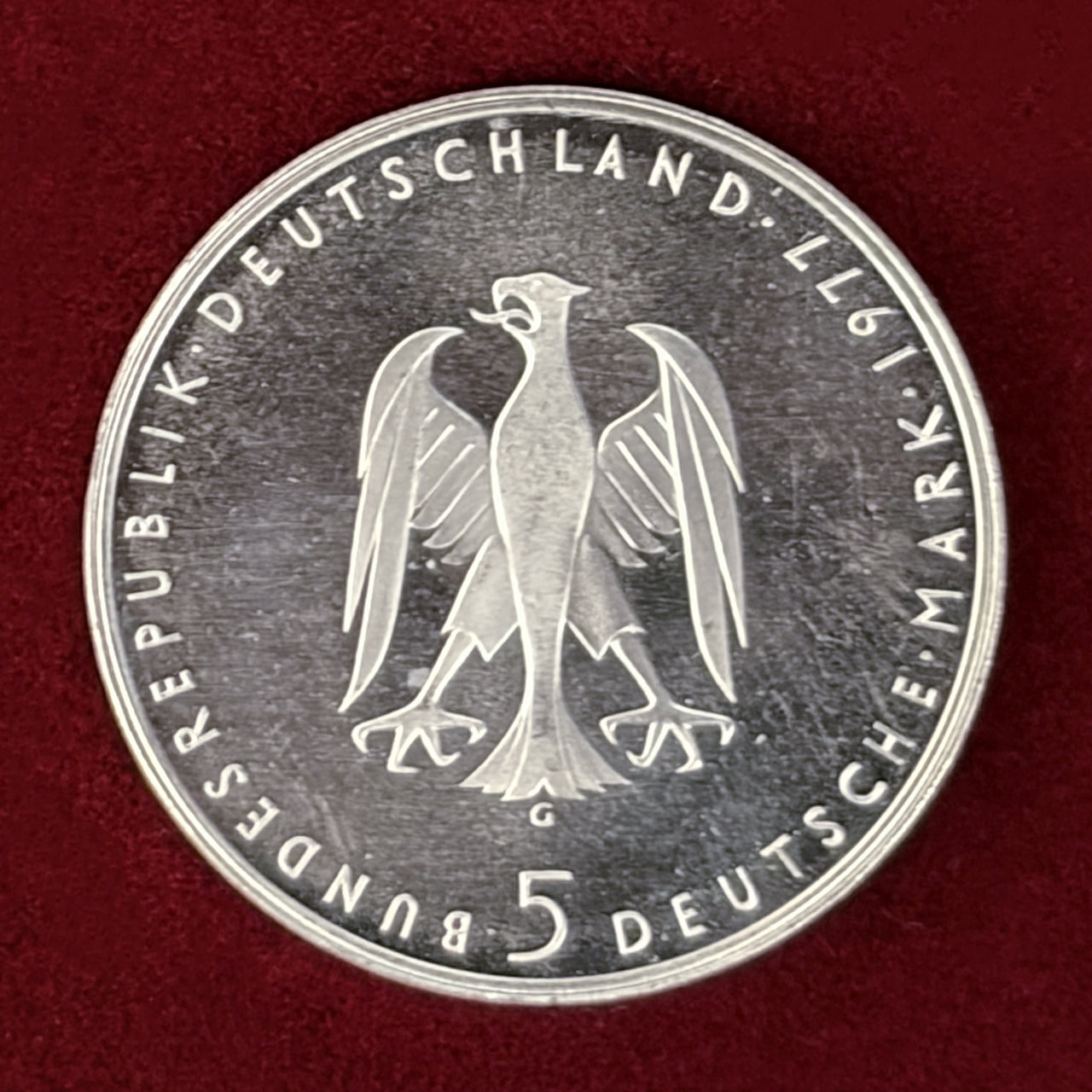 西ドイツ】ハインリヒ・フォン・クライスト生誕200周年記念 5マルク