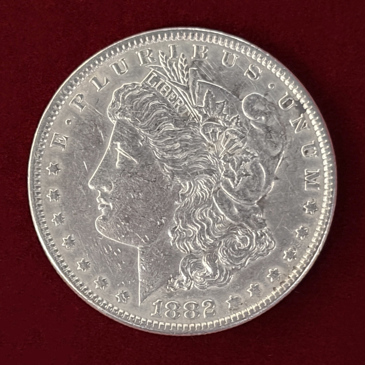 USA] 1897 Morgan Dollar Silver Coin PCGS AU55 [B-0000459