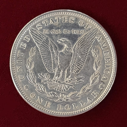 [USA] 1897 Morgan Dollar Silver Coin PCGS AU55 [B-0000459]