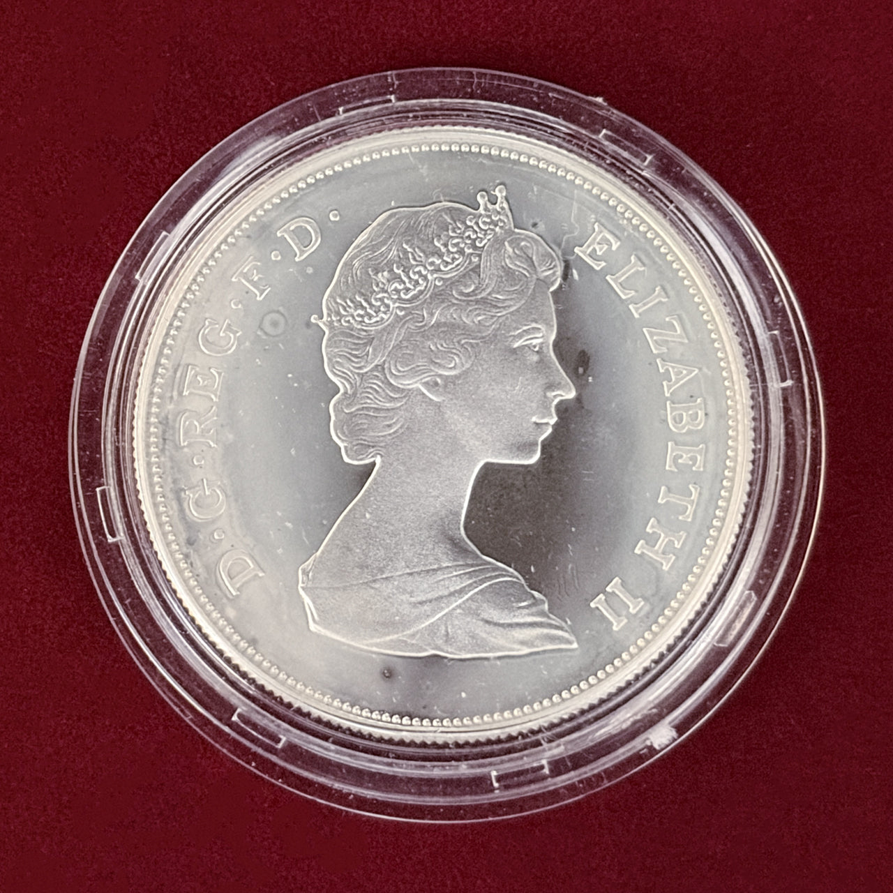 【イギリス】チャールズ皇太子ご成婚記念 25ペンス 銀貨 プルーフ 1981［B-0000648］