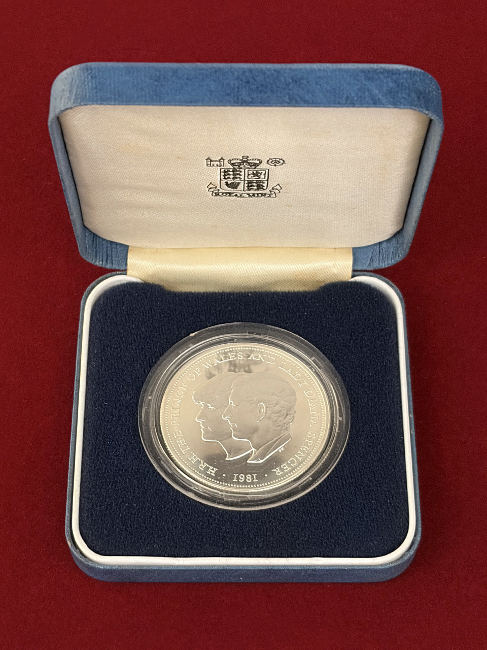 【イギリス】チャールズ皇太子ご成婚記念 25ペンス 銀貨 プルーフ 1981［B-0000648］