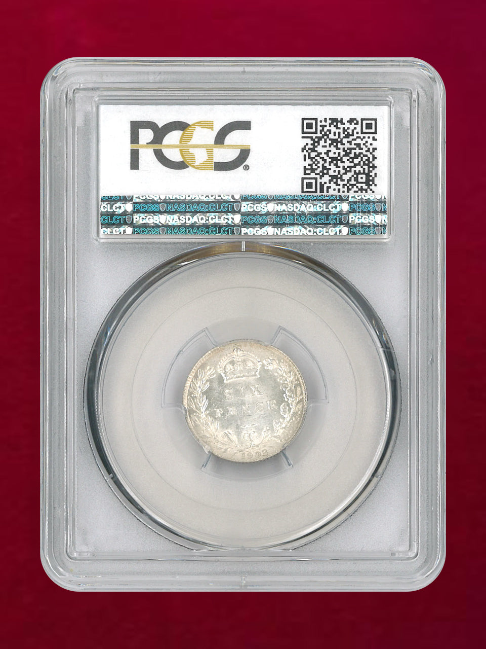 【イギリス】6ペンス 銀貨 1903 PCGS MS65［B-0000651］