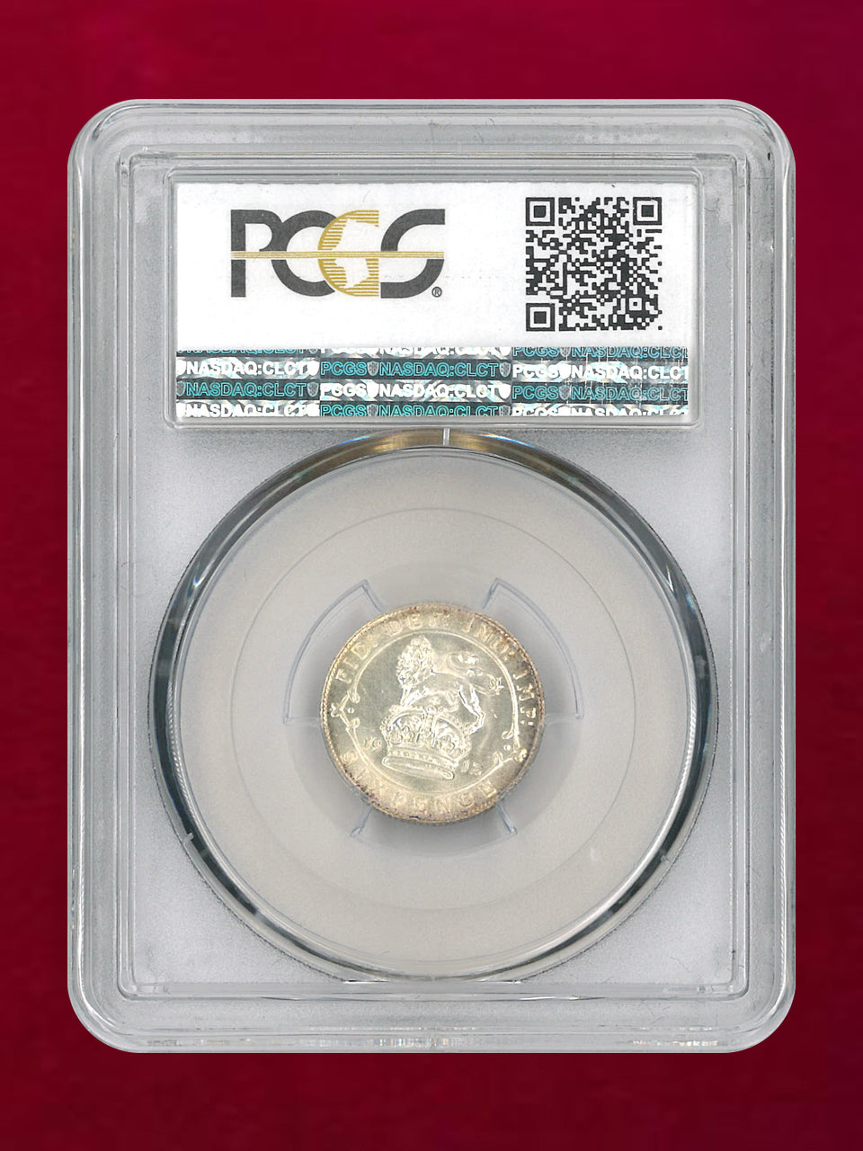 【イギリス】6ペンス 銀貨 1912 PCGS MS65［B-0000653］