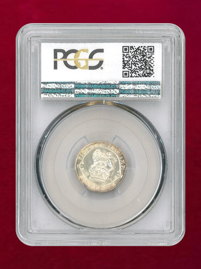 【イギリス】6ペンス 銀貨 1912 PCGS MS65［B-0000653］