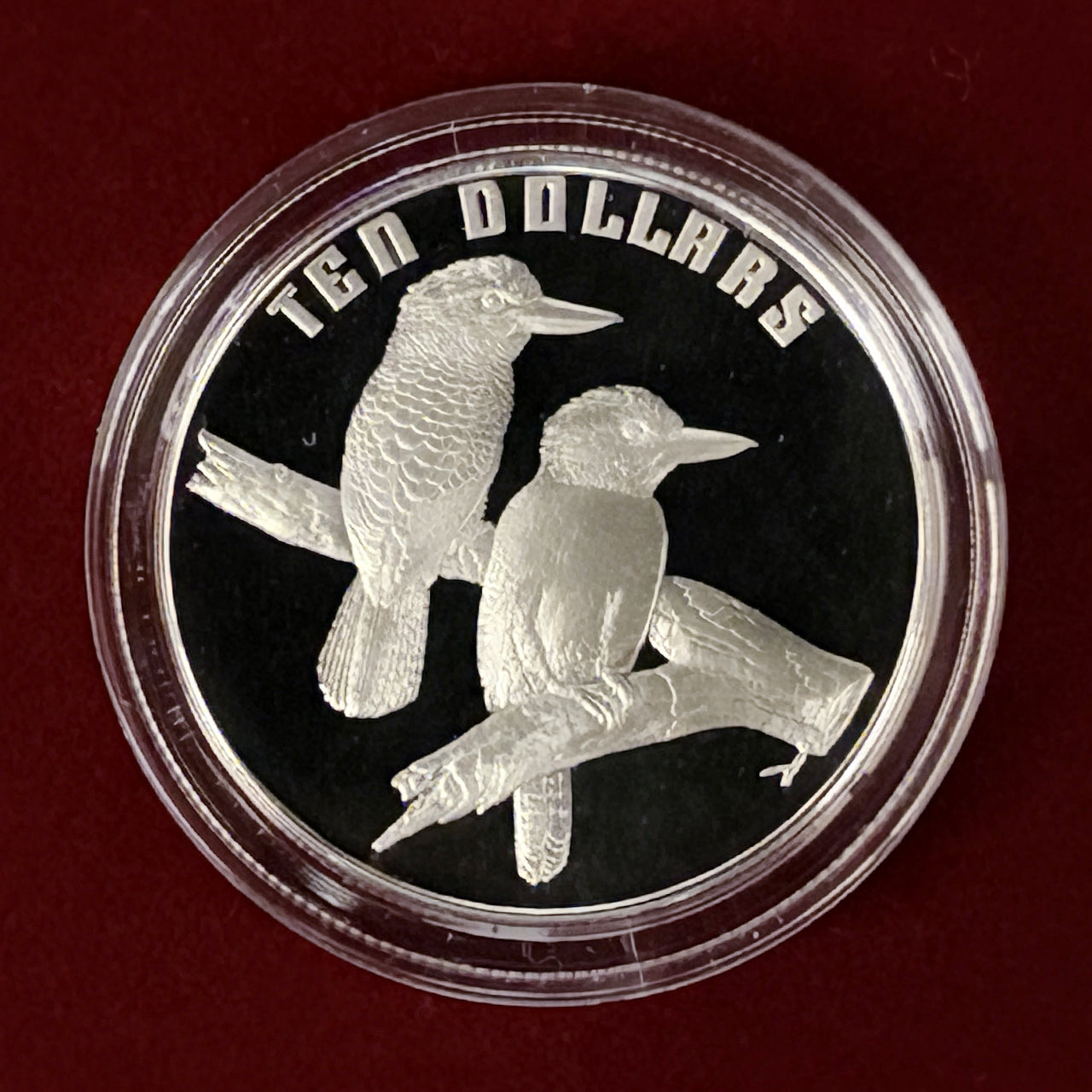 【オーストラリア】ワライカワセミ 10ドル 銀貨 プルーフ 1989［B-0000689］