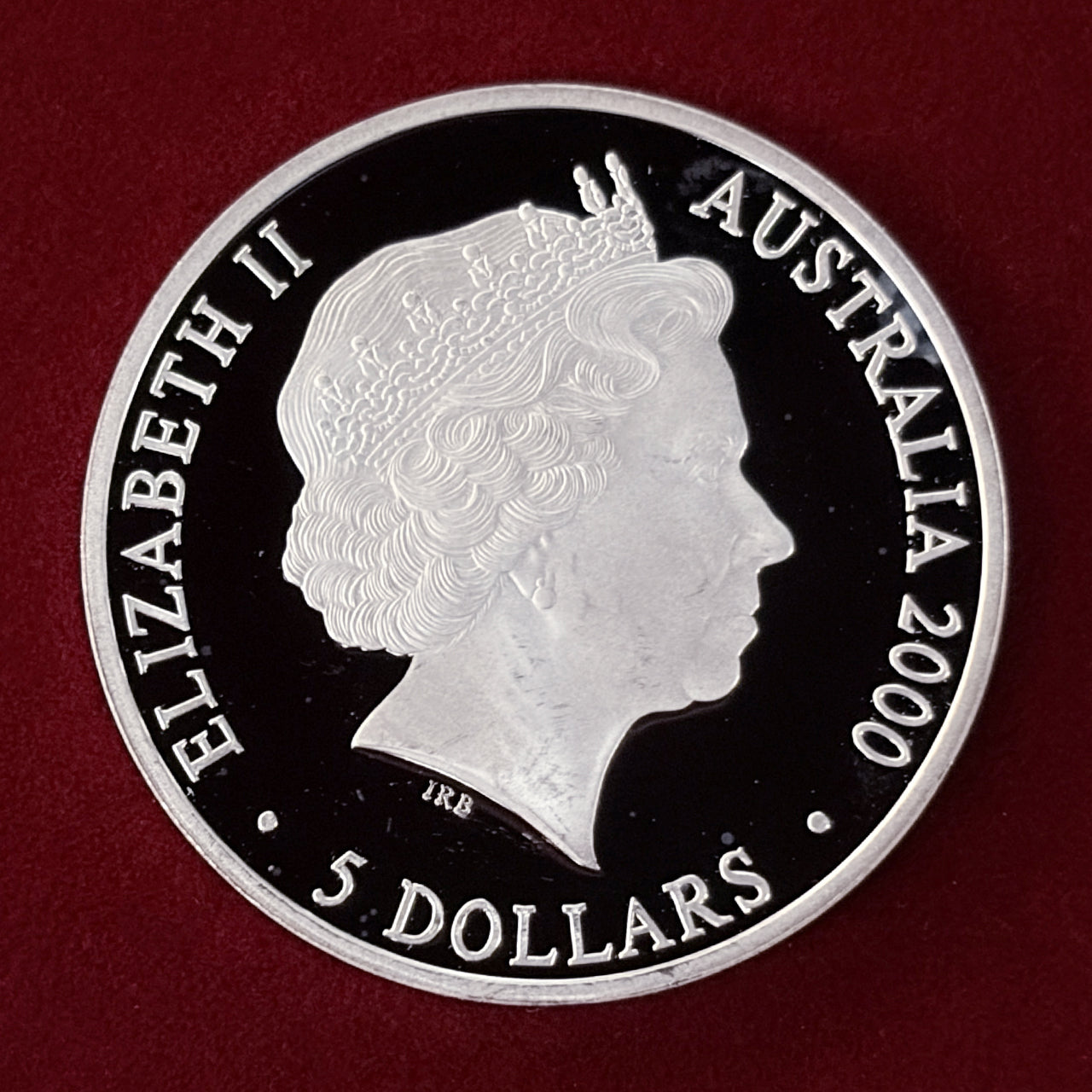 【オーストラリア】シドニーオリンピック リーチング・ザ・ワールド(Type1) 5ドル 銀貨 プルーフ 2000［B-0000695］