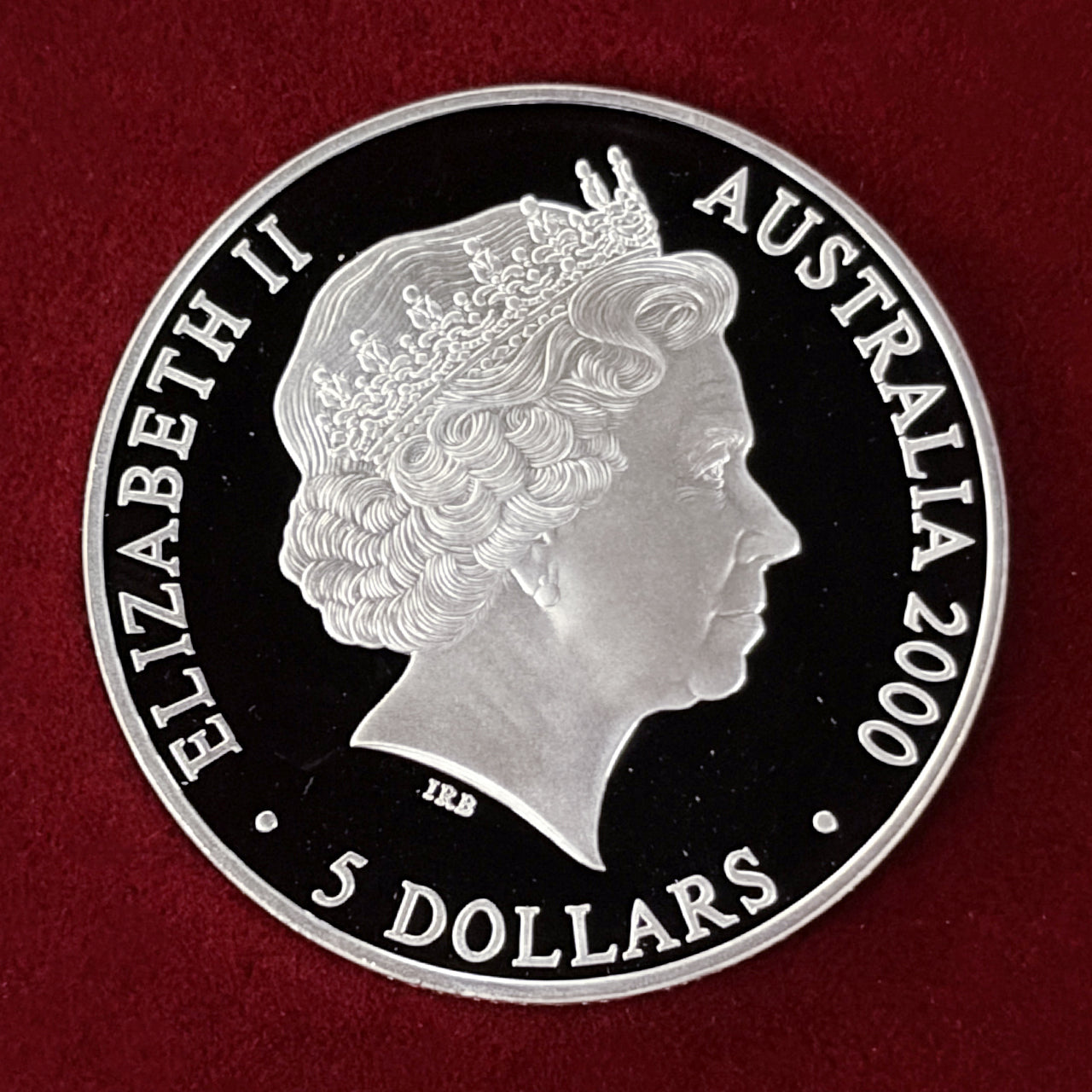 【オーストラリア】シドニーオリンピック リーチング・ザ・ワールド(Type2) 5ドル 銀貨 プルーフ 2000［B-0000696］