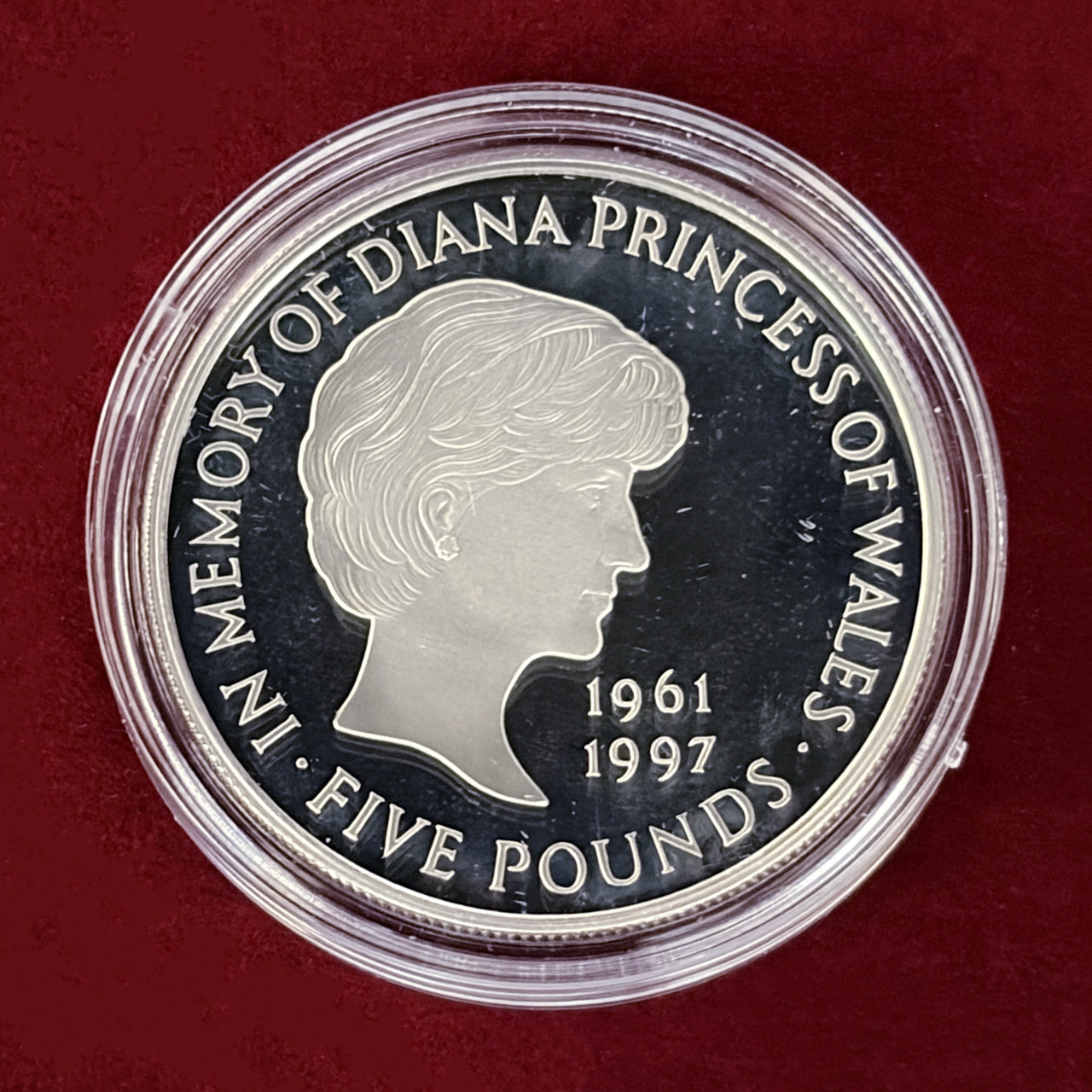 【イギリス】ダイアナ妃追悼 5ポンド 銀貨 プルーフ 1999［B-0000704］