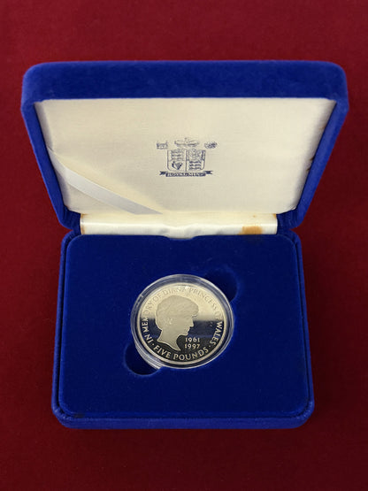 【イギリス】ダイアナ妃追悼 5ポンド 銀貨 プルーフ 1999［B-0000704］