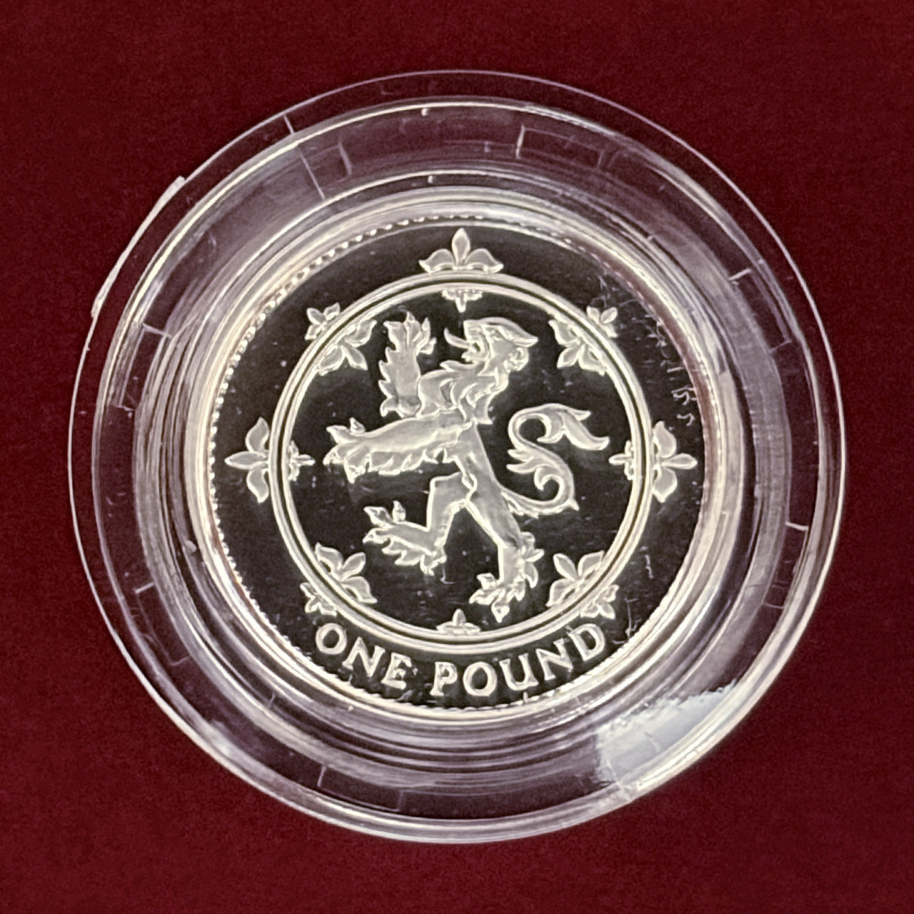 【イギリス】紋章シリーズ 1ポンド 銀貨 プルーフ ピエフォー 1999［B-0000706］