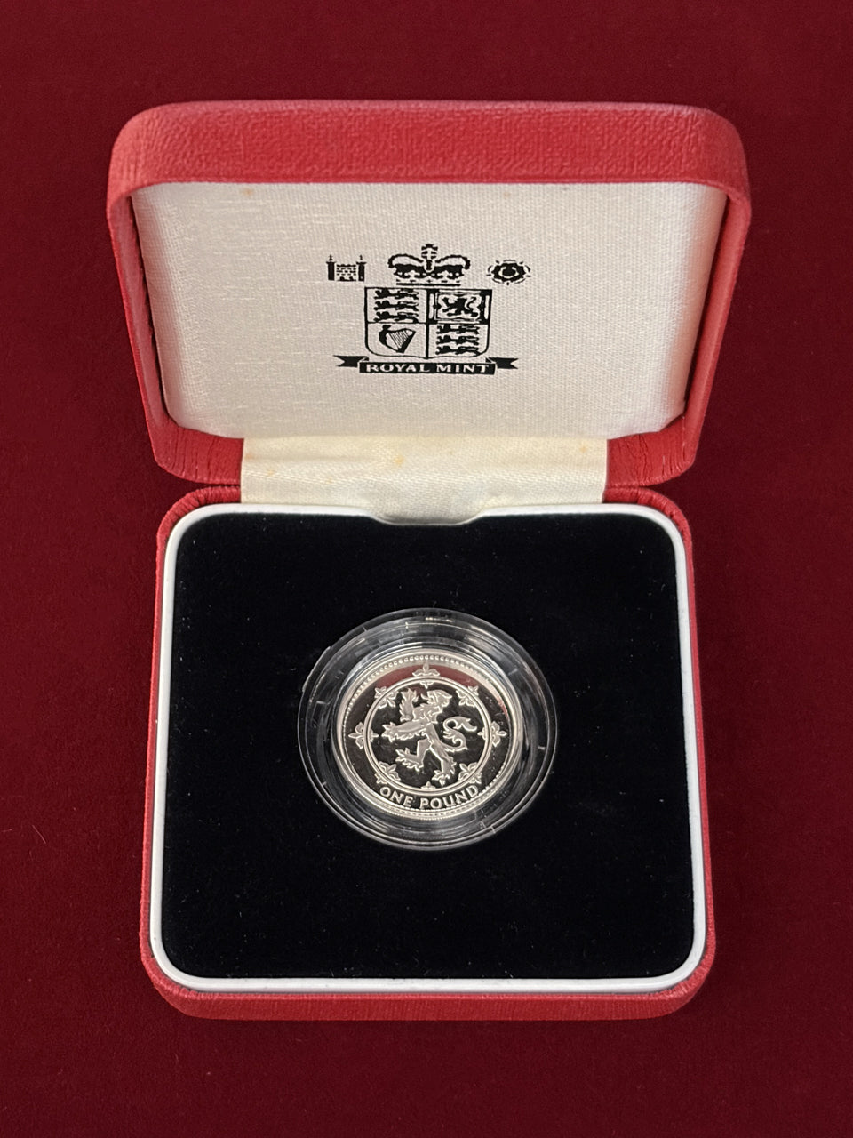 【イギリス】紋章シリーズ 1ポンド 銀貨 プルーフ ピエフォー 1999［B-0000706］