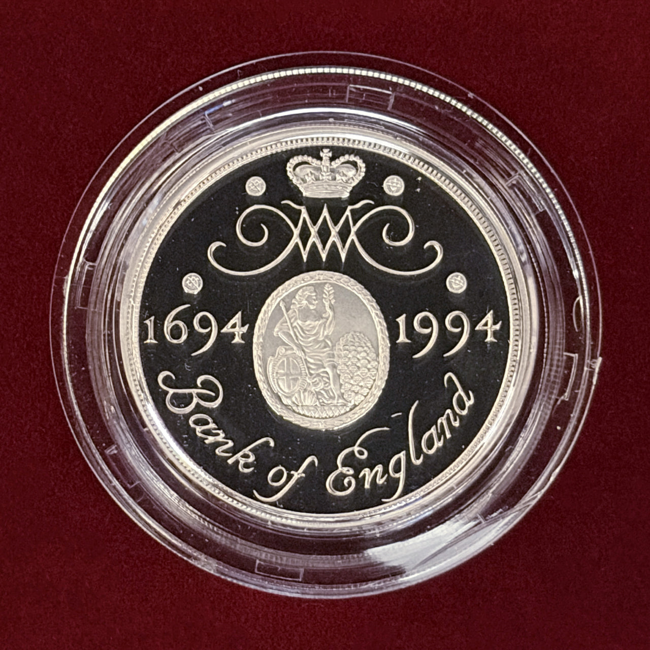 【イギリス】イングランド銀行創立300周年記念 2ポンド 銀貨 プルーフ ピエフォー 1994［B-0000707］