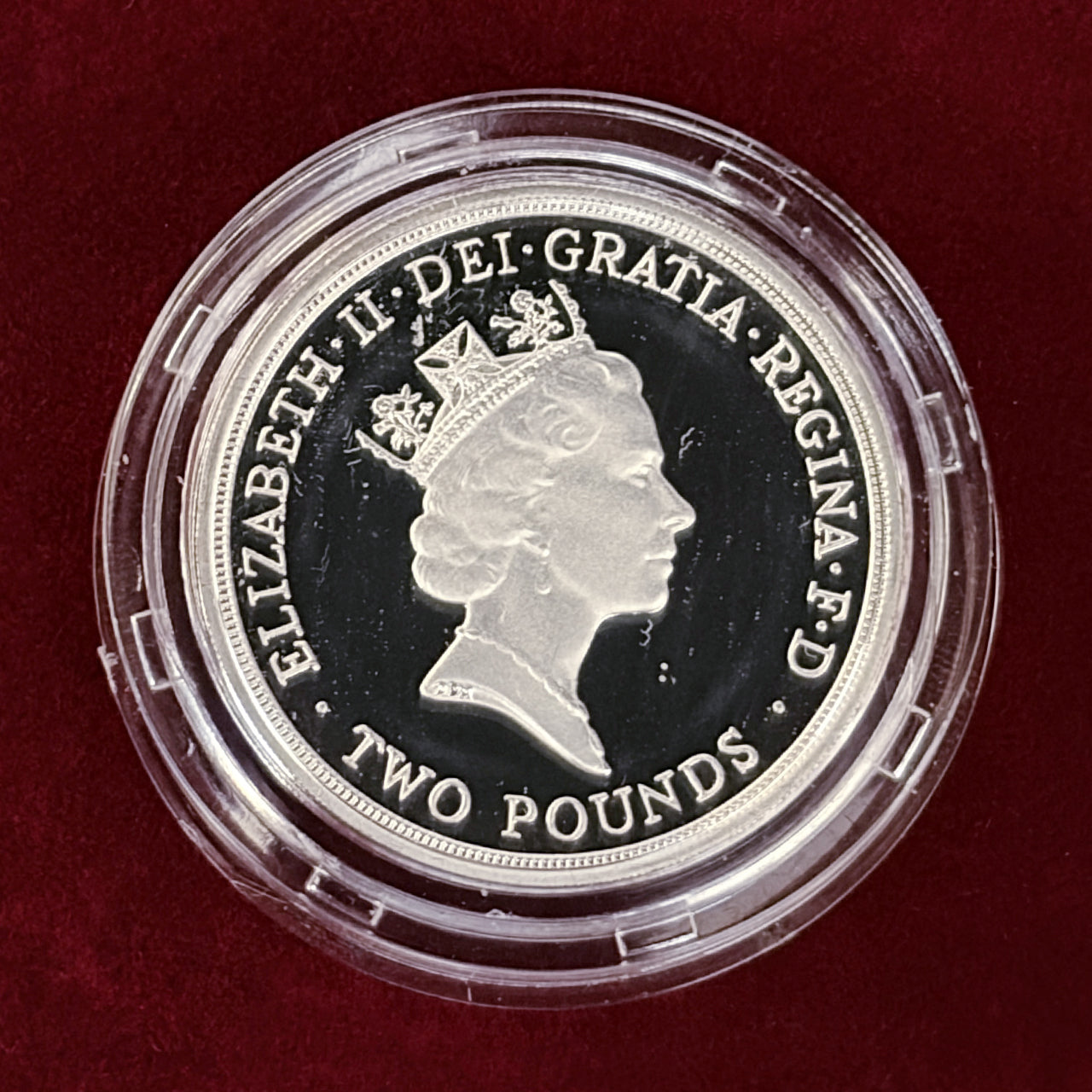 【イギリス】イングランド銀行創立300周年記念 2ポンド 銀貨 プルーフ ピエフォー 1994［B-0000707］