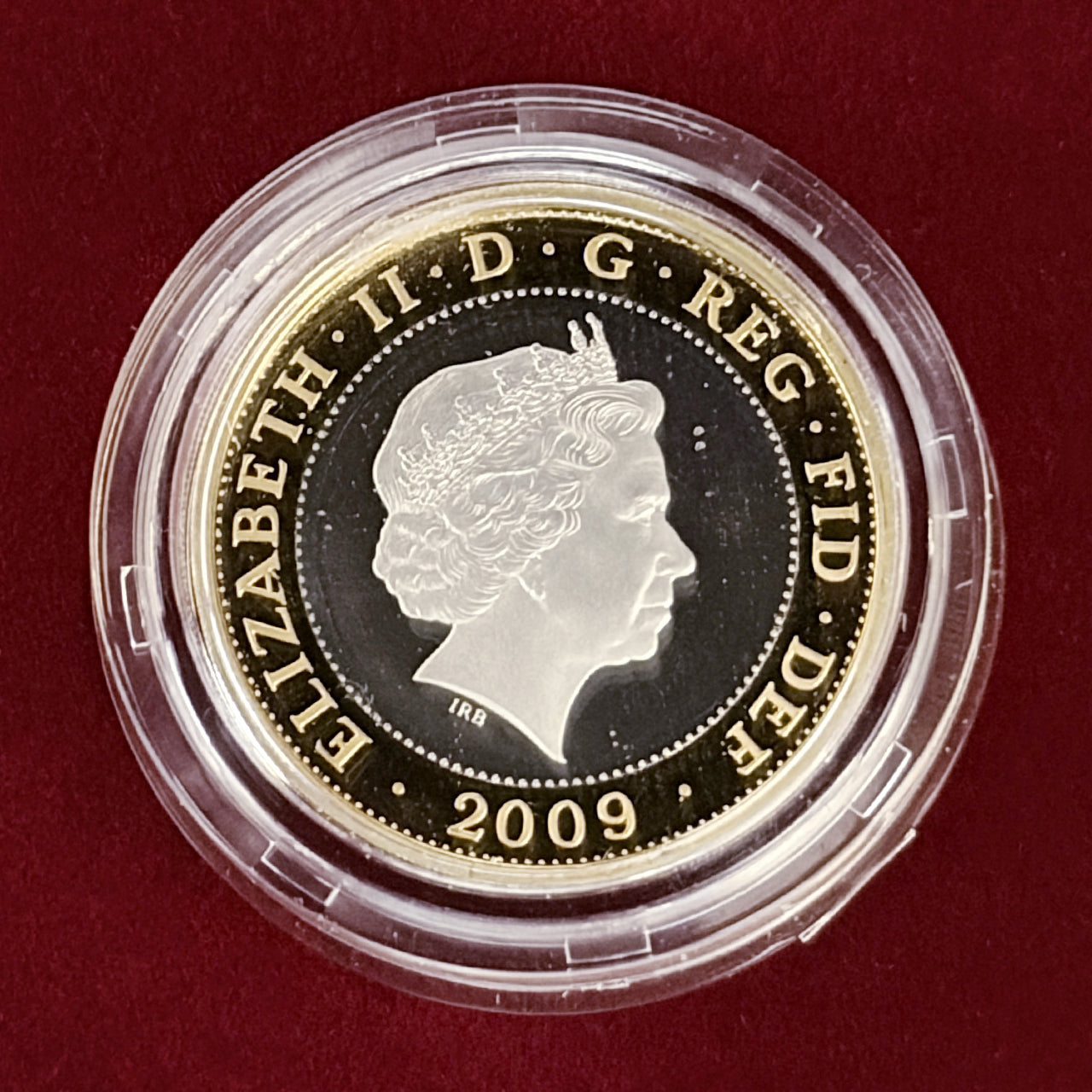 【イギリス】ロバート・バーンズ生誕250周年記念 2ポンド 銀貨 プルーフ ピエフォー 2009［B-0000712］