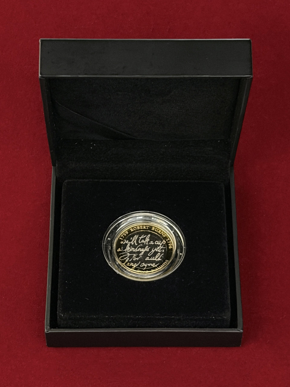 【イギリス】ロバート・バーンズ生誕250周年記念 2ポンド 銀貨 プルーフ ピエフォー 2009［B-0000712］