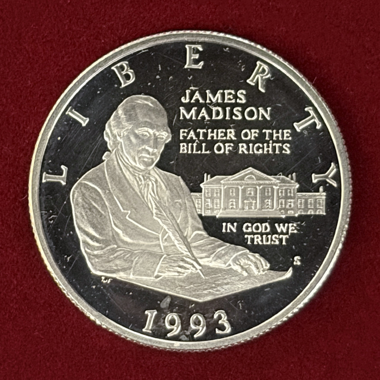 【アメリカ】権利の章典 1/2ドル 銀貨 プルーフ 1993［B-0000713］