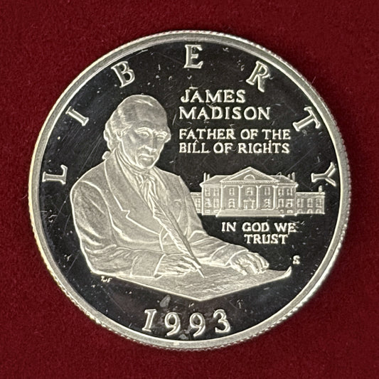 【アメリカ】権利の章典 1/2ドル 銀貨 プルーフ 1993［B-0000713］