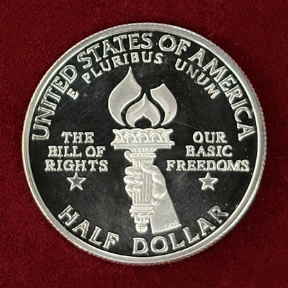【アメリカ】権利の章典 1/2ドル 銀貨 プルーフ 1993［B-0000713］