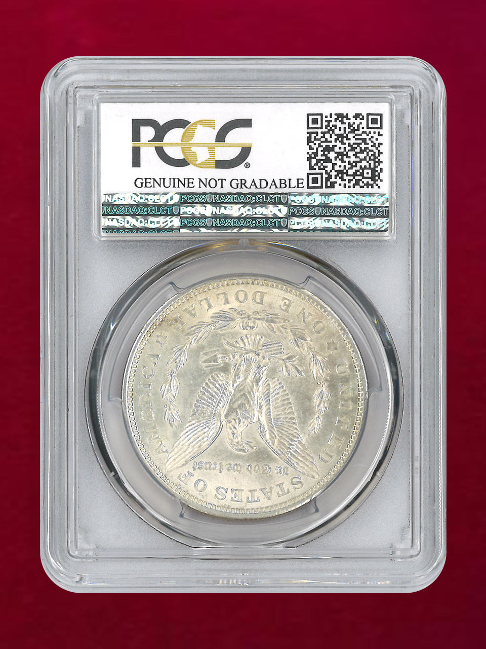 【アメリカ】1ドル 銀貨 モルガンダラー 1921 PCGS Genuine Cleaned-UNC Detail［B-0000715］