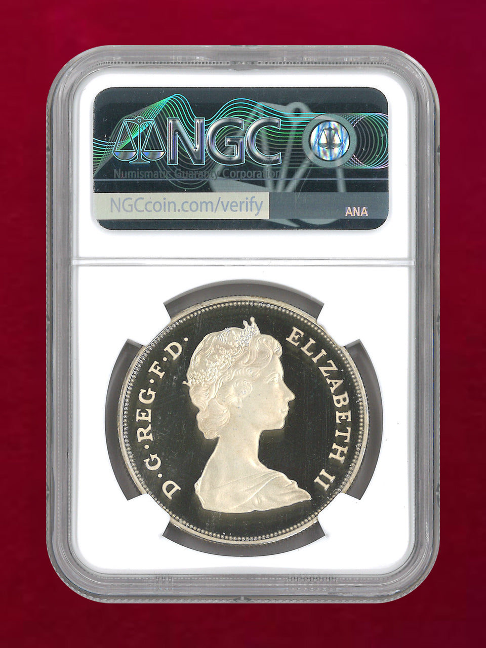 【イギリス】チャールズ皇太子＆ダイアナ妃ご成婚記念 25ペンス 銀貨 プルーフ 1981 NGC PF 68 ULTRA CAMEO ※ラベル誤表記［B-0000718］