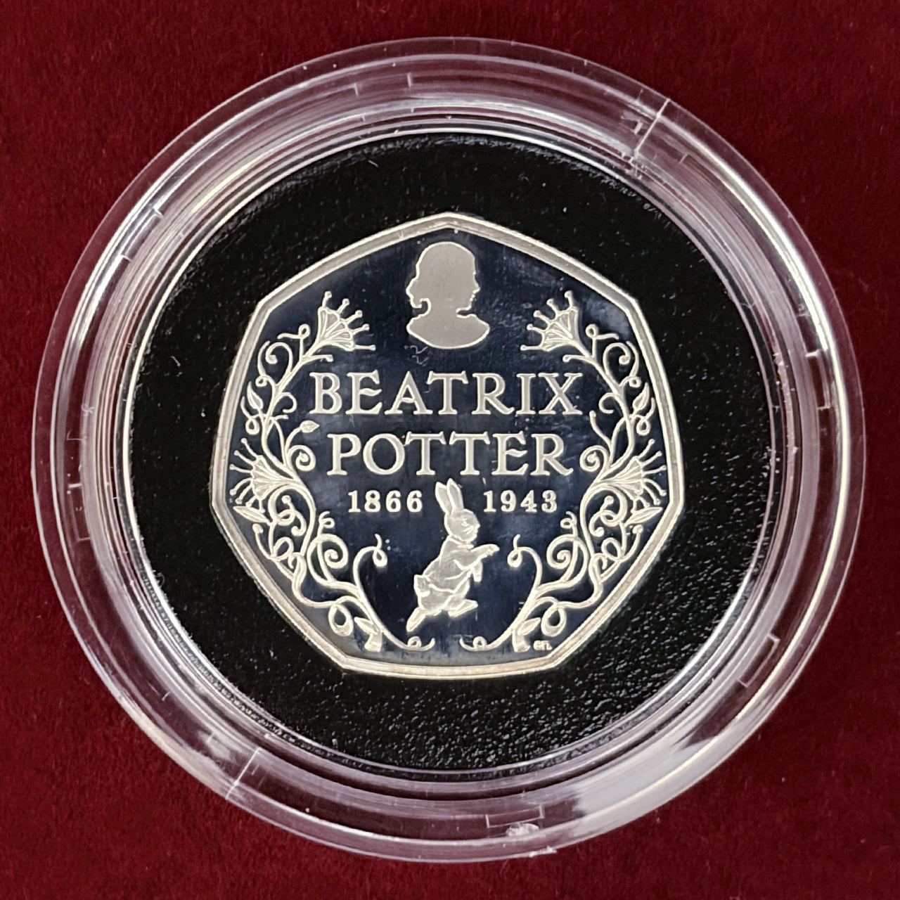 【イギリス】ビアトリクス・ポター生誕150周年記念 50ペンス 銀貨 プルーフ 2016［B-0000724］