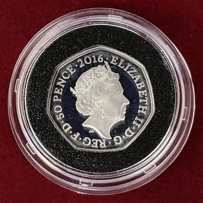 【イギリス】ビアトリクス・ポター生誕150周年記念 50ペンス 銀貨 プルーフ 2016［B-0000724］