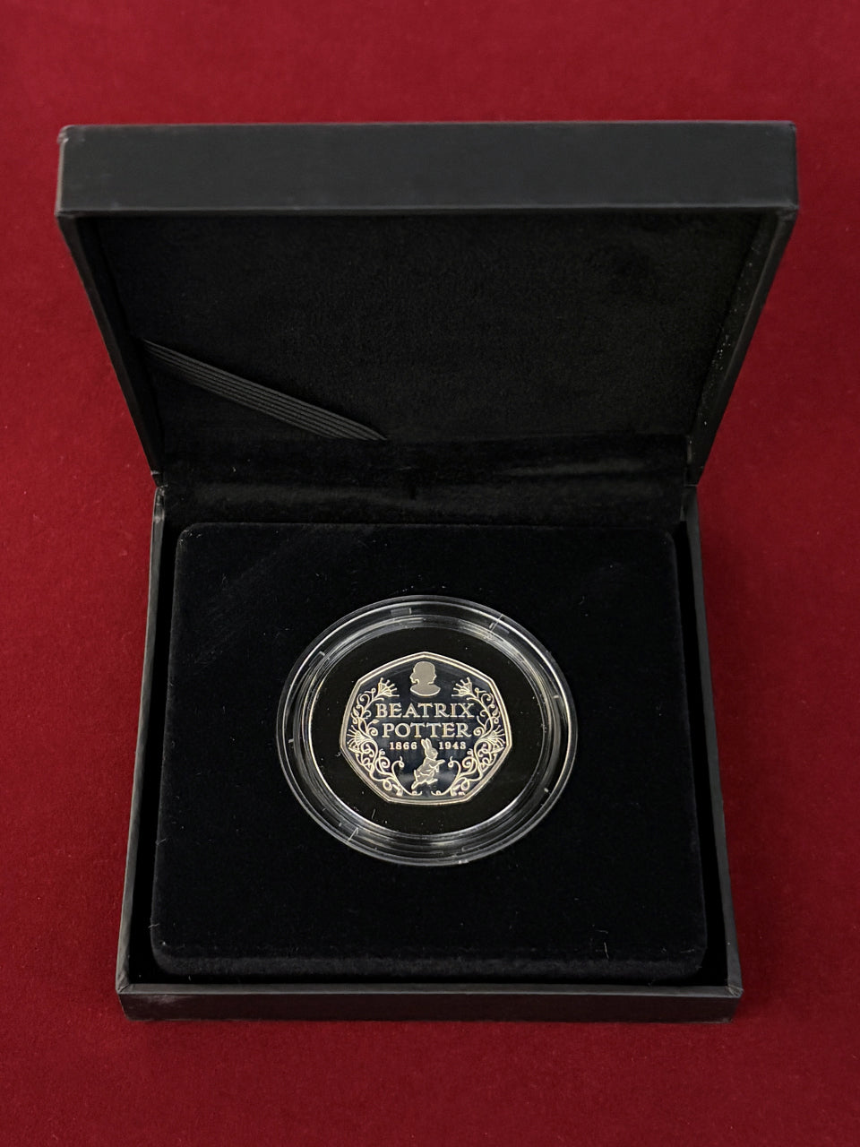 【イギリス】ビアトリクス・ポター生誕150周年記念 50ペンス 銀貨 プルーフ 2016［B-0000724］
