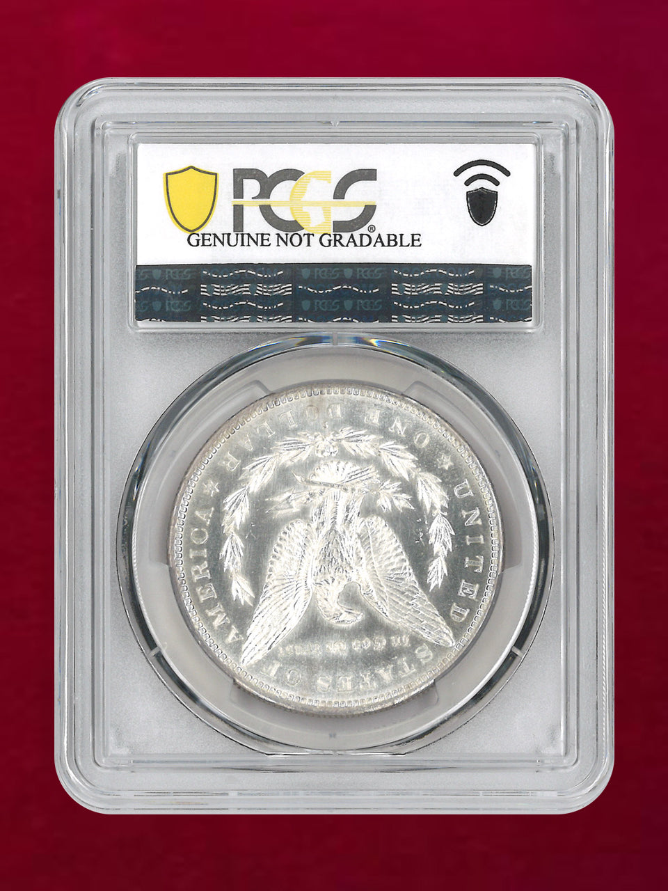 【アメリカ】1ドル 銀貨 モルガンダラー 1880S PCGS Genuine Cleaned-UNC Detail［B-0000733］