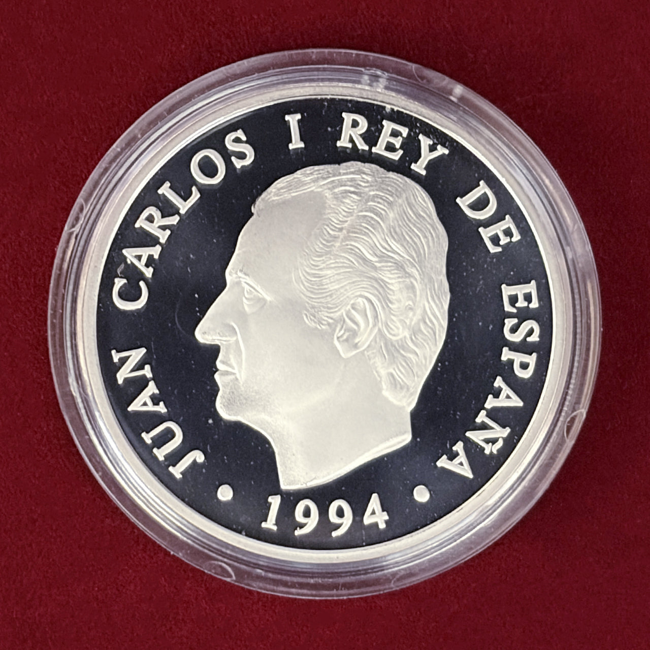 【スペイン】インペリアルイーグル 5000ペセタ 銀貨 プルーフ ピエフォー 1994［B-0000737］