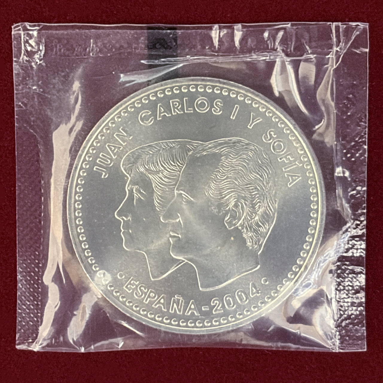 【スペイン】フェリペ王子＆レティシア妃ご成婚記念 12ユーロ 銀貨 2004［B-0000738］