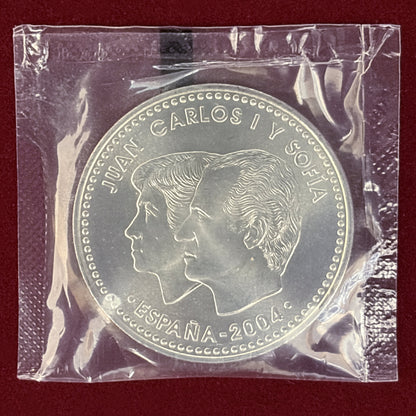 【スペイン】フェリペ王子＆レティシア妃ご成婚記念 12ユーロ 銀貨 2004［B-0000738］